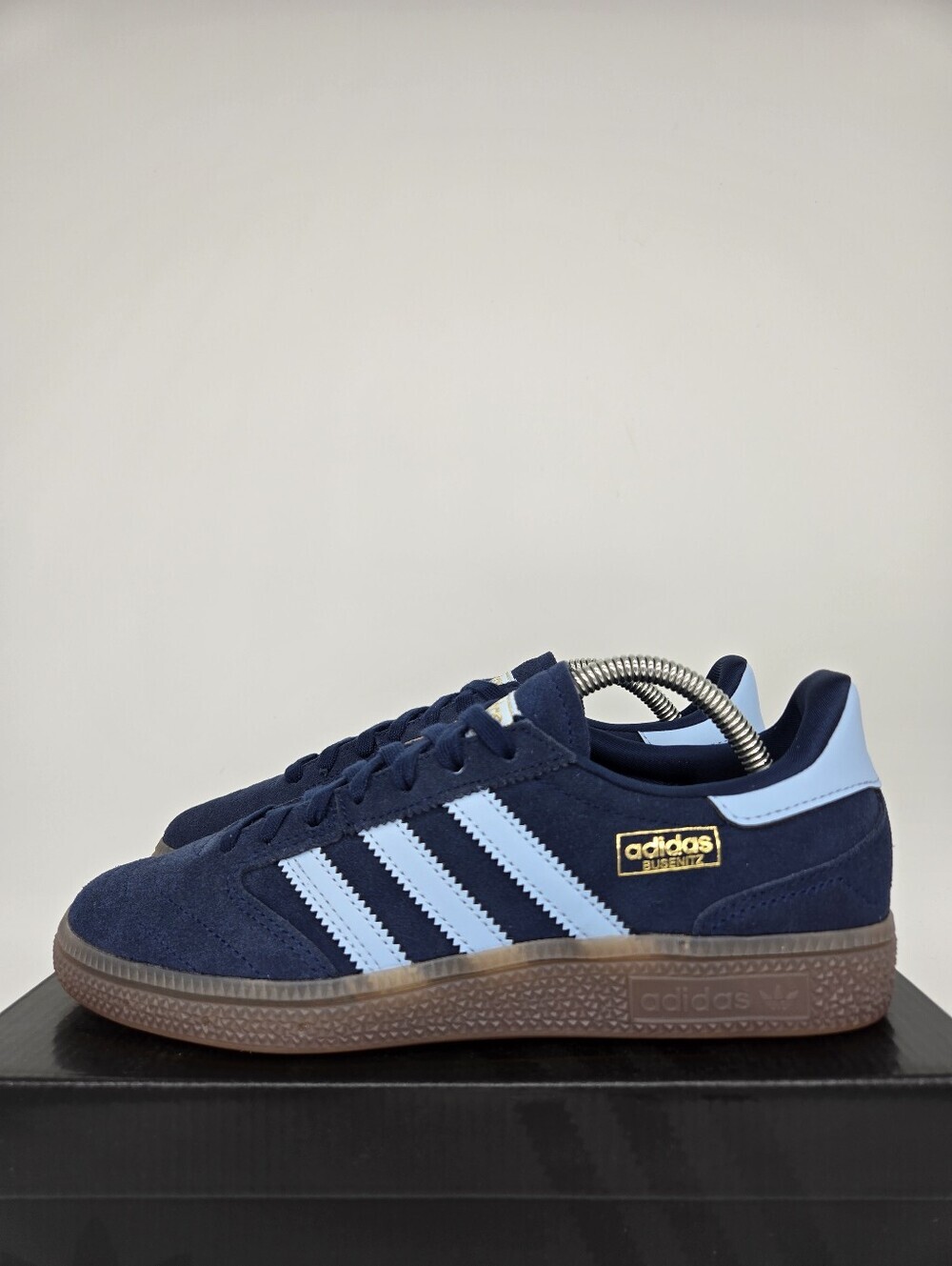 adidas Busenitz Vintage KJ5478 Collegiate Navy Clear Sky Shoes Women's Size 6.5